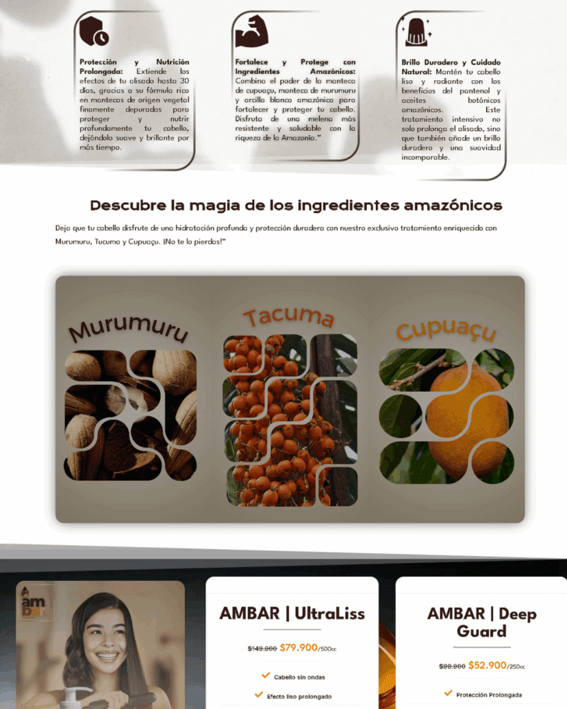 6. Ambar Ultraliss- Landingpage